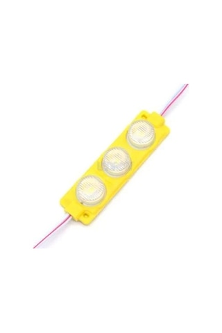 12V Power 3W SARI Modül Led 5'Lİ