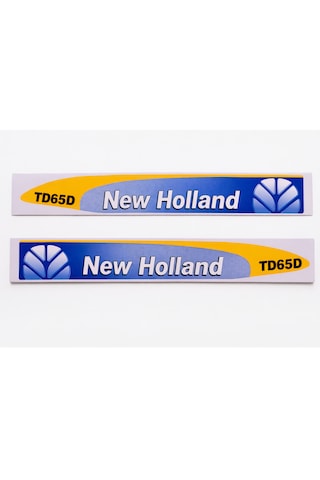 New Holland TD65D Yan Yazı Takımı Kaporta Etiketi Sağ - Sol Kaput Sticker Seti