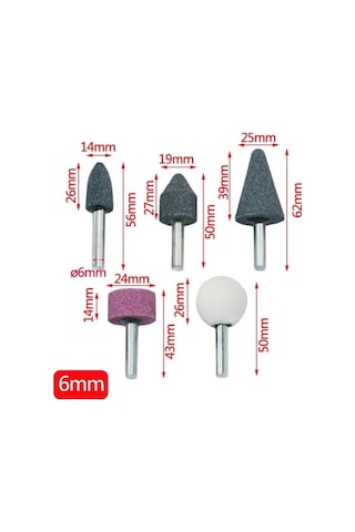 5 Parça Mini Taşlama Çapak Alma Oyma Şekil Verme Ahşap Metal Kalıpçı Seti Gravür Oyma Hobi Takımı