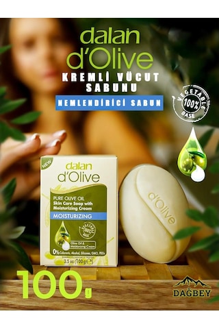 3 Adet Dalan Nemlendirici Zeytinyağlı Sabun 3x100 Gr