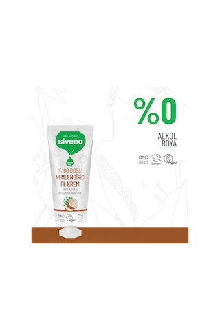 Siveno %100 Doğal El ve Vücut Kremi Hindistan Cevizi Avokado Yoğun Nemlendirici Onarıcı Vegan 50 ML