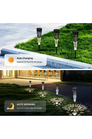 Mighty 6 Li Paket Rgb Çok Renkli Güneş Yolu Güneş Enerjili Bahçe Aydınlatma Solar Bahçe Süsü Set - Tekli Set