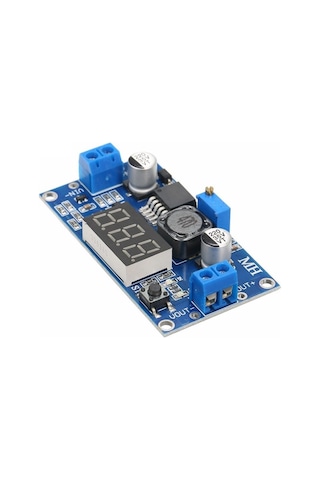 Lm2596 Dc-dc Ayarlanabilir Step-down Modül Dijital Voltmetre Göstergeli