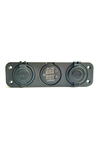 Marin Çakmaklık+Usb Soketi+Voltmetre+Ampermetre