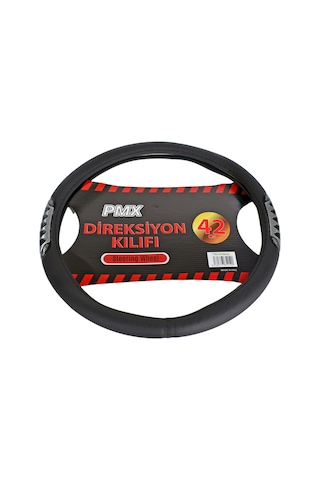 Pmx Geçmeli Direksiyon Kılıfı Fosforlu Siyah Beyaz 42 Cm Teq-007bk/sl Beyaz