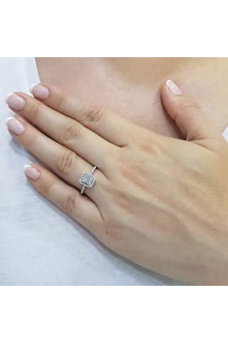 Lova 0,33 Karat Baget Pırlanta Yüzük - 1020313