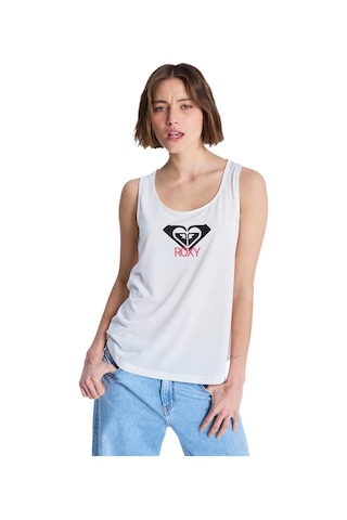 Roxy Surfclassic Tan Kadın Tişört Beyaz