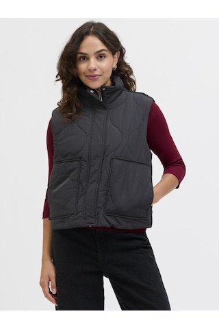 Kadin Dik Yaka Kapitone Yelek - Serena - 12278852 Black