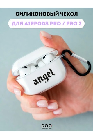 Designoncase Aipods Uyumlu Pro/Aipods Uyumlu Pro 2 İçin Angel Baskılı Kılıf 216469697 Beyaz