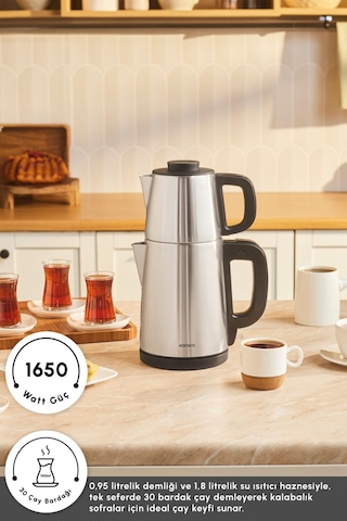Karaca Tea Break Inox Çelik Su Isıtıcı & Çay Makinesi