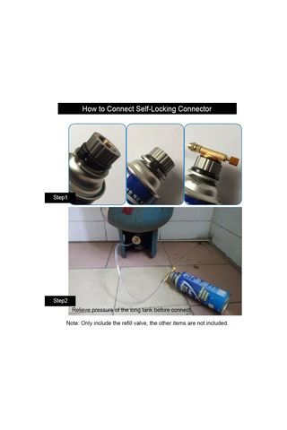 Suofeng Outdoor Gaz Tankı Şarj Valfi - Dayanıklı Bakır Malzeme, Leakage Koruma, Ayarlanabilir Kontrol, Kamp Ve Piknik İçin Uygun Gümüş