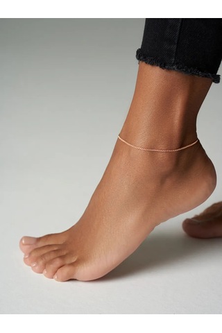 Mıx Jewelry Altın Gümüş Ayak Bilekliği 152572342 Altın