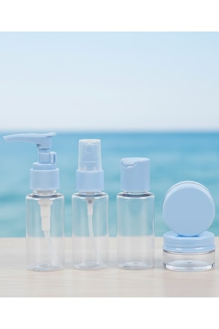 Astraltech 5 Li Seyahat Dolum Şişe Seti 30 Ml Şeffaf Taşıma Çantalı Diğer