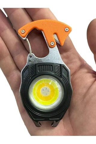 Powerdex Pd-808 Çok Fonksiyonlu Mini Projektör Lamba & Şarjlı El Feneri Gri - Turuncu