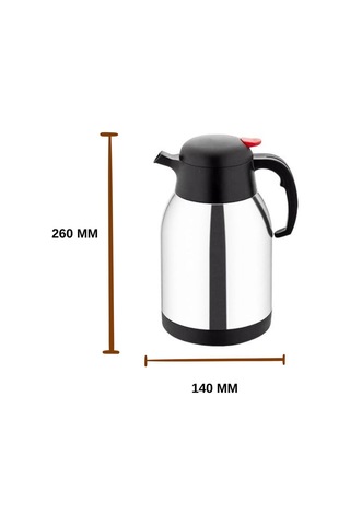 2 Litre Çift Kat Paslanmaz Çelik Termos Piknik Kamp Outdoor Ofis Otel Kafe Okul İnox