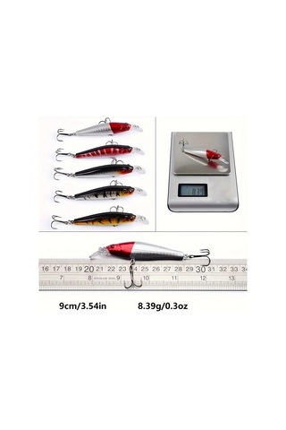 Fochsia 56 Adet Yem Seti Karışık Crankbait Swimbait Minnow Yapay Balıkçılık Yemi