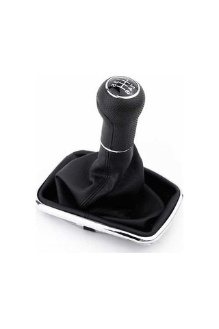 My Topped 1999-2005 Volkswagen Bora/golf/jetta Siyah 6 Vites Dayanıklı Pu Deri Vites Koruması Siyah