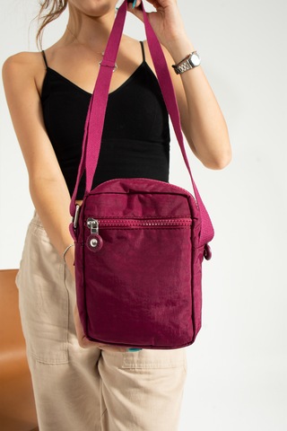 Nemo Bags Bordo Unisex Telefonluk, Cüzdan, Kartlık, Çapraz Askılı Omuz Çantası, 18x13cm Bordo