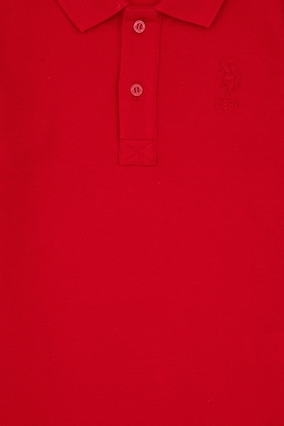 U.S. Polo Assn. Erkek Çocuk Kırmızı Basic Polo Yaka Sweatshirt 50307821-VR030