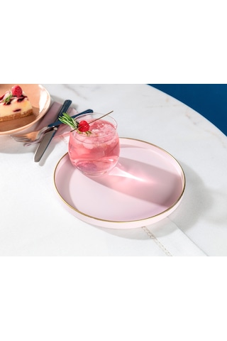 Madame Coco Dory Yuvarlak Sunum Tepsisi Dory22x22x2cm-soft Pudra