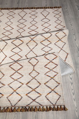 Turuncu Renkli Kaymaz Tabanlı Leke Tutmaz Kilim