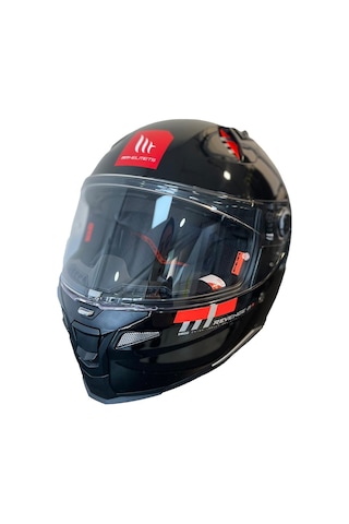 Mt Revenge 2 Solid A1 Gloss Full Face Motosiklet Kaskı 65185 Siyah