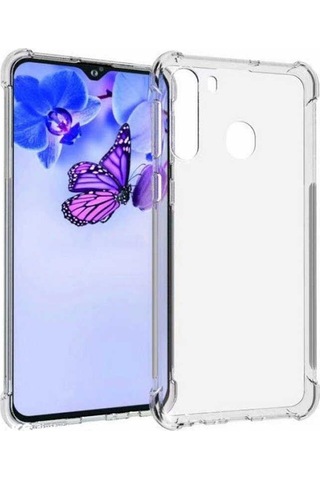 Samsung Uyumlu Galaxy A21 Kılıf Zore Nitro Anti Shock Silikon Renksiz