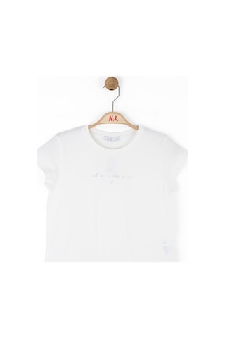 Xo Kids Kız Çocuk Tişort 8-14 Yaş 38373 Ekru