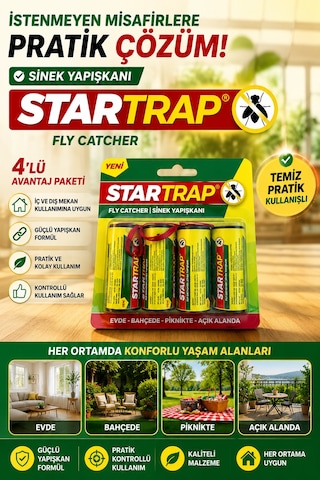 Fly Catcher Sinek Yapışkanı İç Dış Mekan Kullanımına Uygun