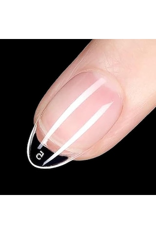 Shineyee Yarım Mat Yumuşak Jel Tırnak Seti 600 Adet İz Olmayan Pmma Tırnak Ucu, Doğal Tırnaklara Uyumlu, Farklı Boyutlar, Dıy Manikür İçin