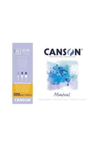Canson Montval Suluboya Blok 24 32cm 12 Yaprak 300gr
