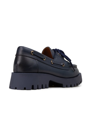 Deery Kadın Hakiki Deri Lacivert Marin Loafer - 02036zlcvc02