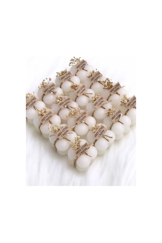 Düğün Nikah Nişan Kına Söz Hediyelik Bubble Mum 15 Adet