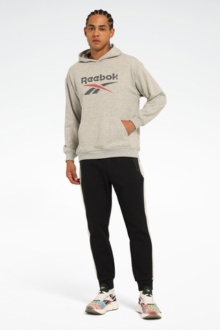 Reebok New Id Reg Hoodıe Gri Erkek Sweatshirt 000000000102055720 Gri-lacı-kırmızı Çok Renkli