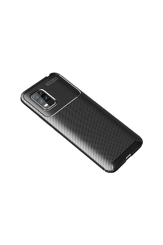 Xiaomi Mi 10 Lite Kılıf Zore Negro Silikon Kapak Siyah