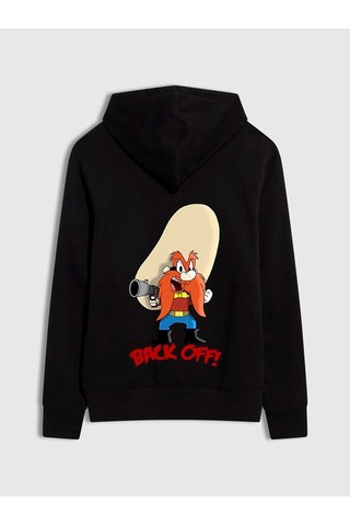 Pisa Art Haydo Geri Bas Sweatshirt Back Off Hrmsw3461 Siyah