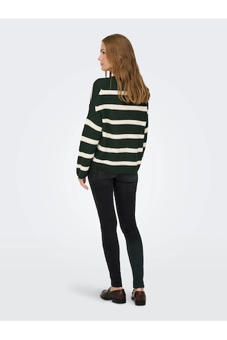 Jdy Jdyjusty L/s Stripe Pullover Kadın Kazak 15264902 Yeşil