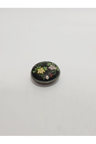 Antika Cloisonne Minyatür Kutu 5,4x2,5cm 070