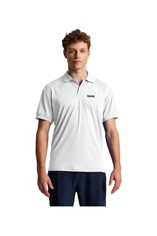 Slam Slam Tech Pique Polo Evo Erkek Beyaz Tişört W02 Beyaz