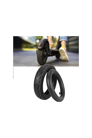 Yuntech01 9 Numara Kaykay F20/f25/f30/f40 İçin 10 İnç 10 2.125 Kalınlastırılmış Dayanıklı Lastik Seti Dış Lastik + İç Lastik Çok Renkli