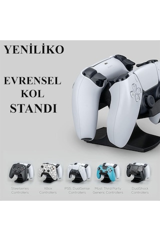 Çift Oyun Kumanda Standı - İkili Stand - Xbox One, Ps5, Ps4, Pc, Steelseries, Steam Evrensel Tasarım