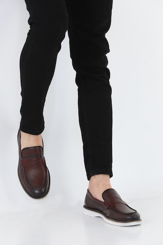 M.Karaca Hakiki Deri Ortopedik Klasik Erkek Ayakkabı vişne