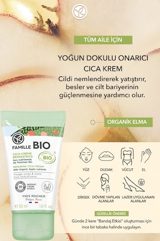 Organik İçerikli Cildi Nemlendirici, Yatıştırıcı Ve Besleyici Krem 50 Ml