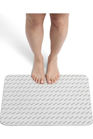 Joyarty Banyo Ve Tuvalet Paspası 58x38 Cm "kanlı İzler" 241478795 Beyaz