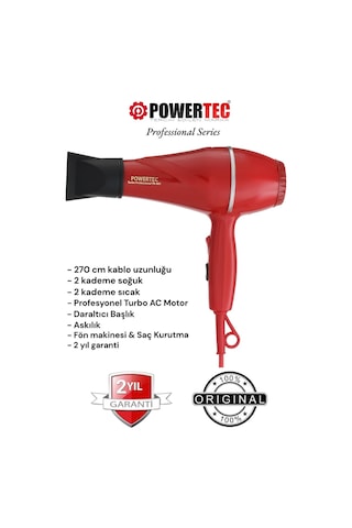 Powertec TR-501 Profesyonel Fön Makinesi