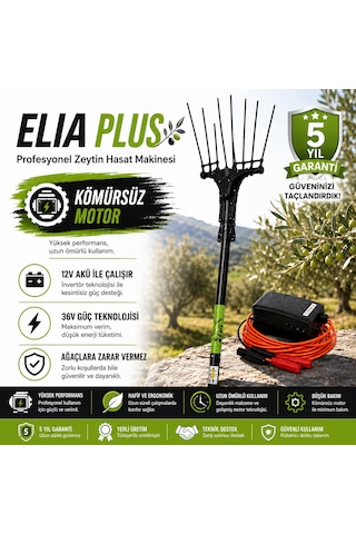 Elıa Plus 36v 1000w Kömürsüz Motor Zeytin Hasat Makinesi