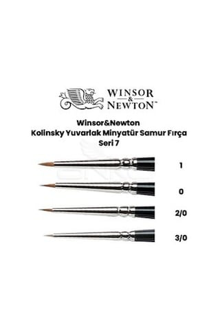Winsor & Newton 7 Serisi Samur Tezhip Fırçası No: 0
