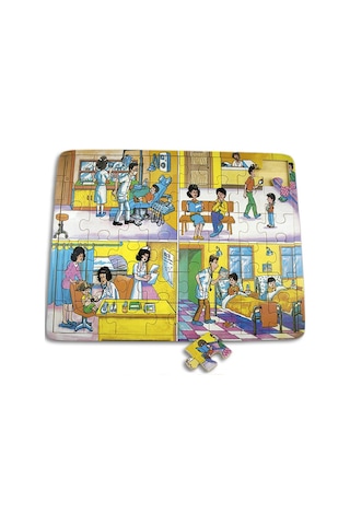 Ahşap Yapboz Puzzle Pazıl Günlük Yaşam