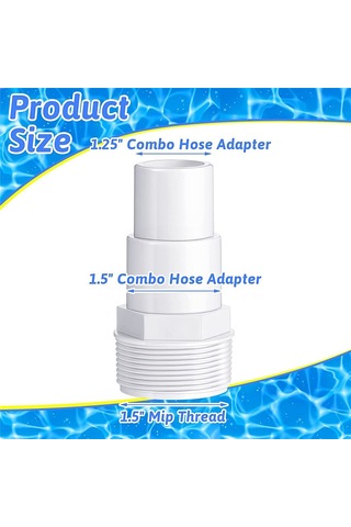 Boru Bağlantı Adaptörü 3,8 Cm/1,5 İnç Dişli Hortum Bağlantı Parçaları Konnektörü