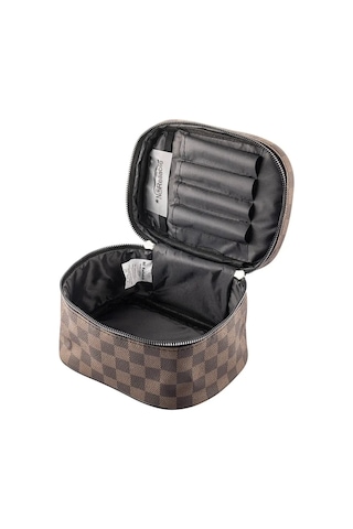 Captain Seyahat Makyaj Çok Fonksiyonlu Kozmetik Çantası Suni Deri 200